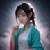 qingyule 运营编辑赵雨桐头像，年轻女性，活力形象，背景为现代办公室